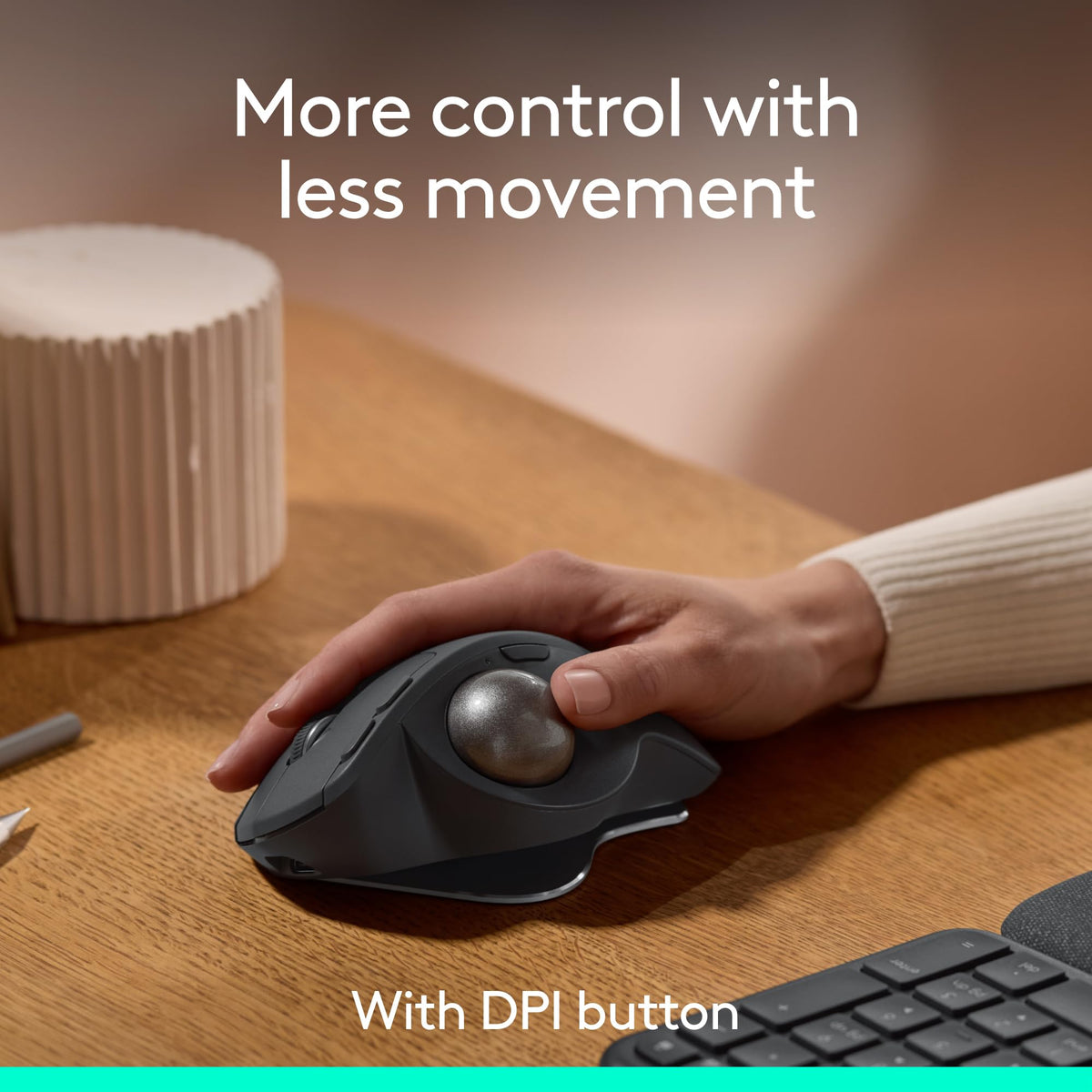 Wireless Trackball Mouse USB C Graphite L9903