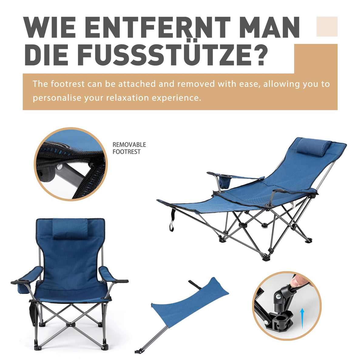 Zero Gravity Reclining Folding Chair with Footrest Cup Holder W266