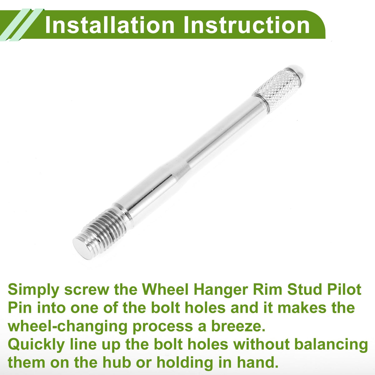 M12x1.5 120mm Stainless Steel Wheel Alignment Pin S1887