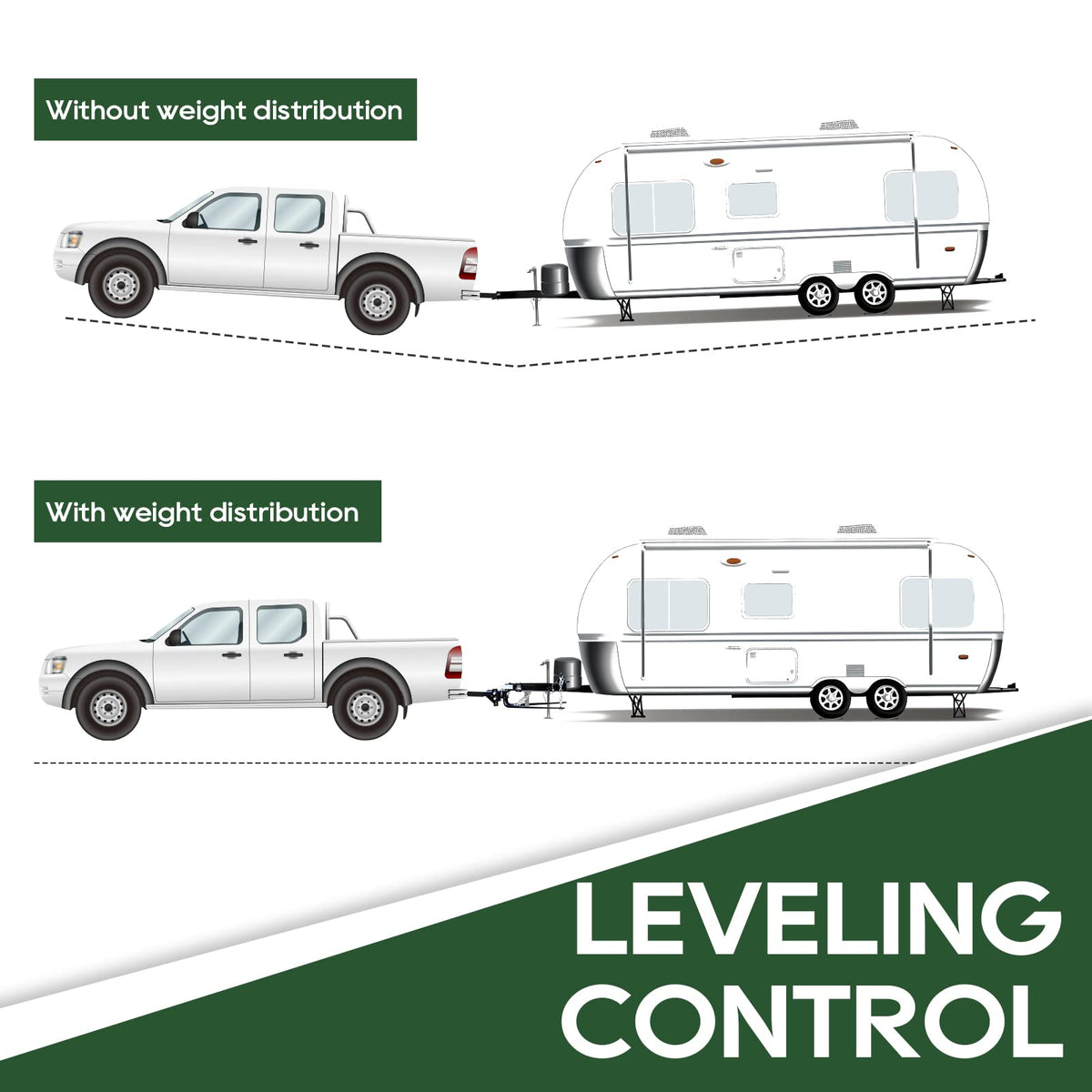 1000lb Weight Distribution Hitch Kit with Sway Control T642849