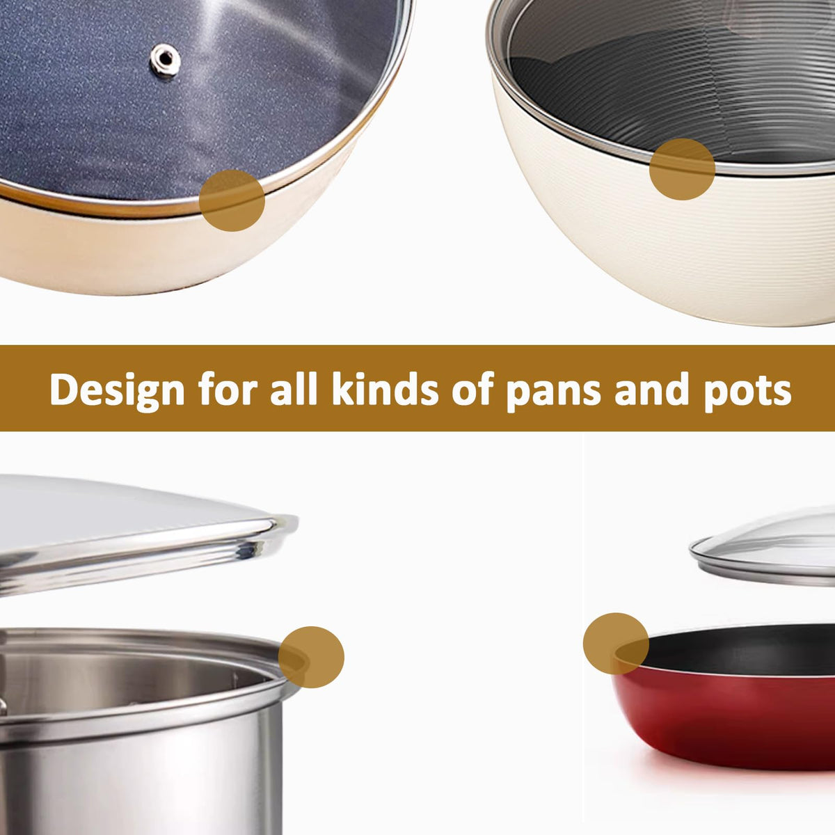 Tempered Glass Lid for Cookware, 12.6 In T427636