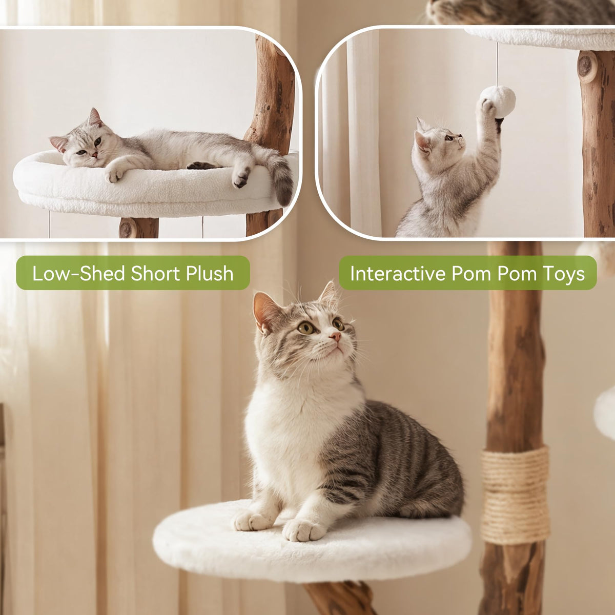 Cat Tree Tower with Scratching Post L2885