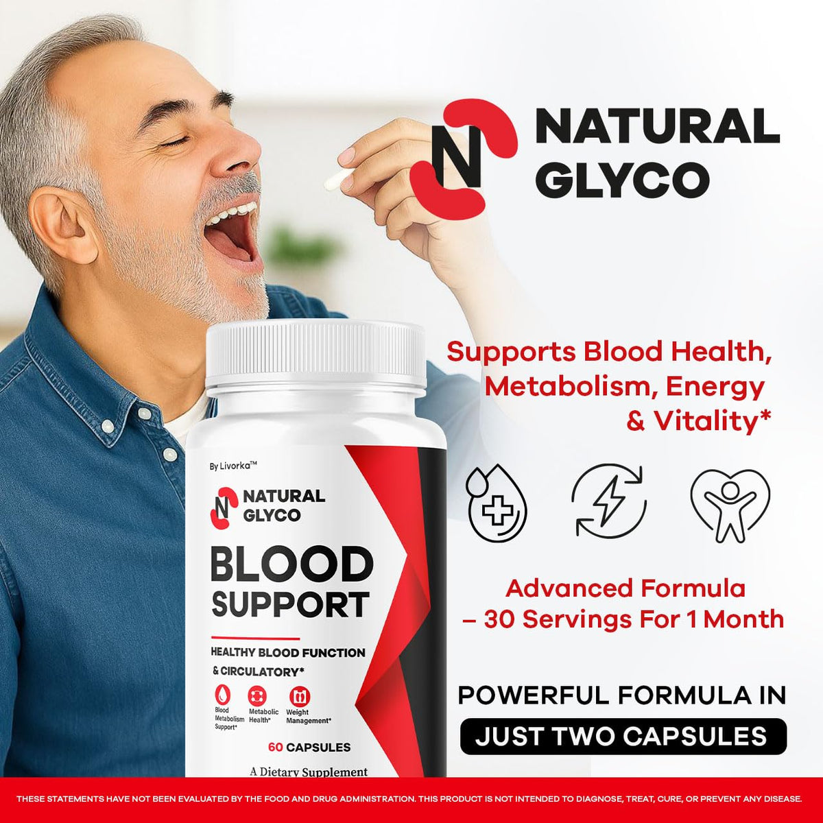 Natural Glycogen Supplement Capsules 120 Capsules Z9885