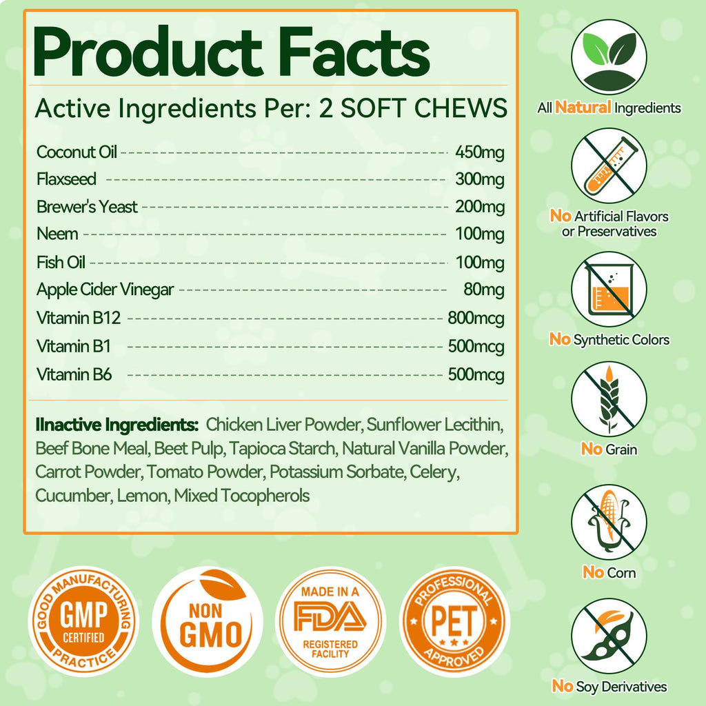 Flea and Tick Prevention for Dogs Chewables 200 Ct D229180