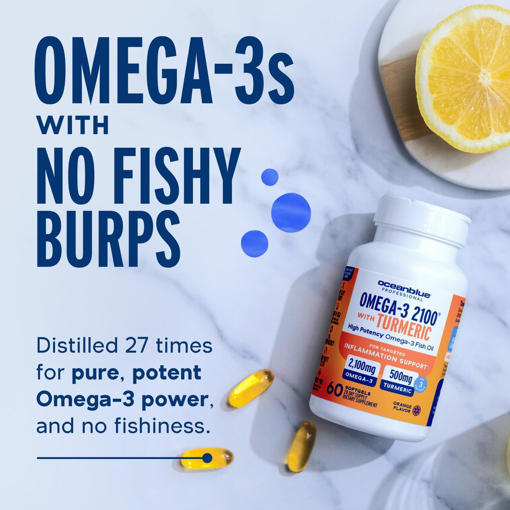 Omega-3 with Turmeric 60 Softgels I4537