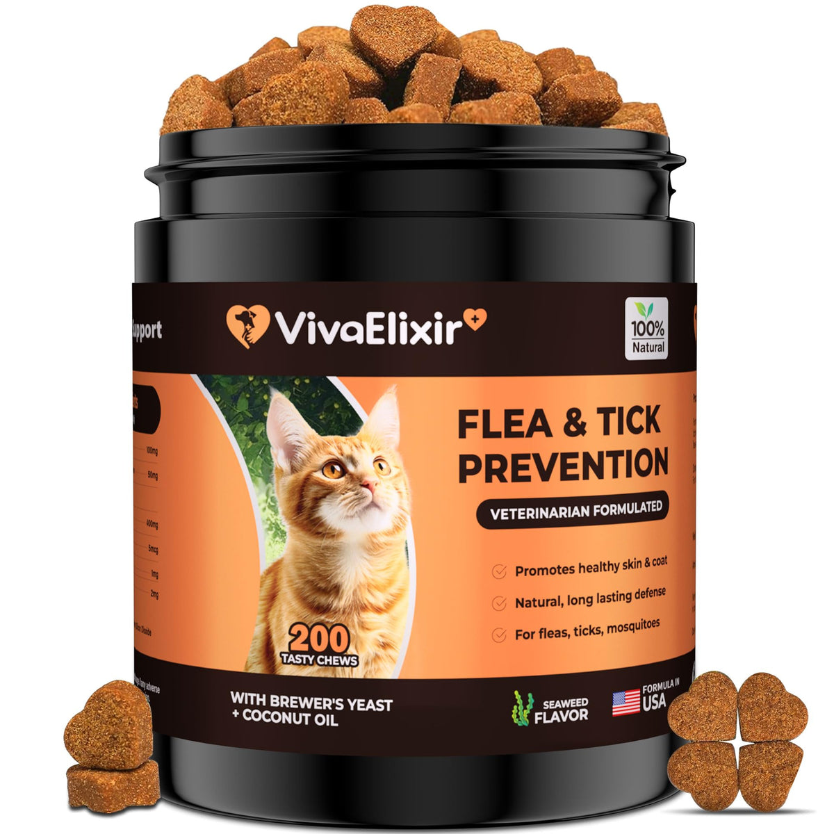 Flea & Tick Treatment for Cats 200 Chews O1975