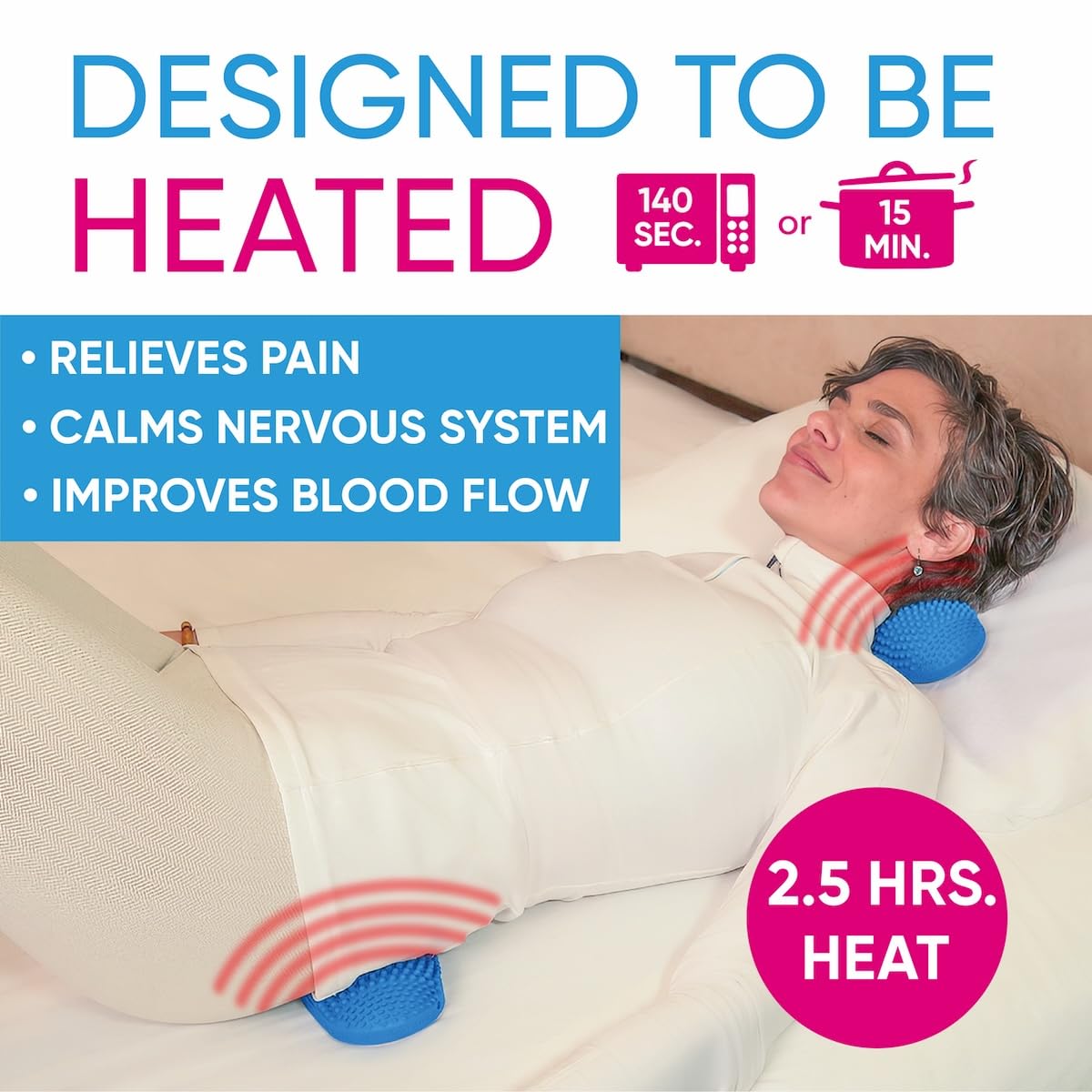 Heatable Full Body Massage Pad with Heat, Pack of 2 W412455