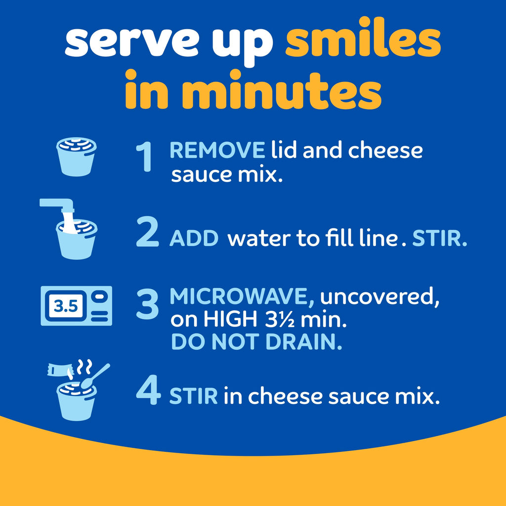 Microwavable Macaroni and Cheese Cups 8 ct F361
