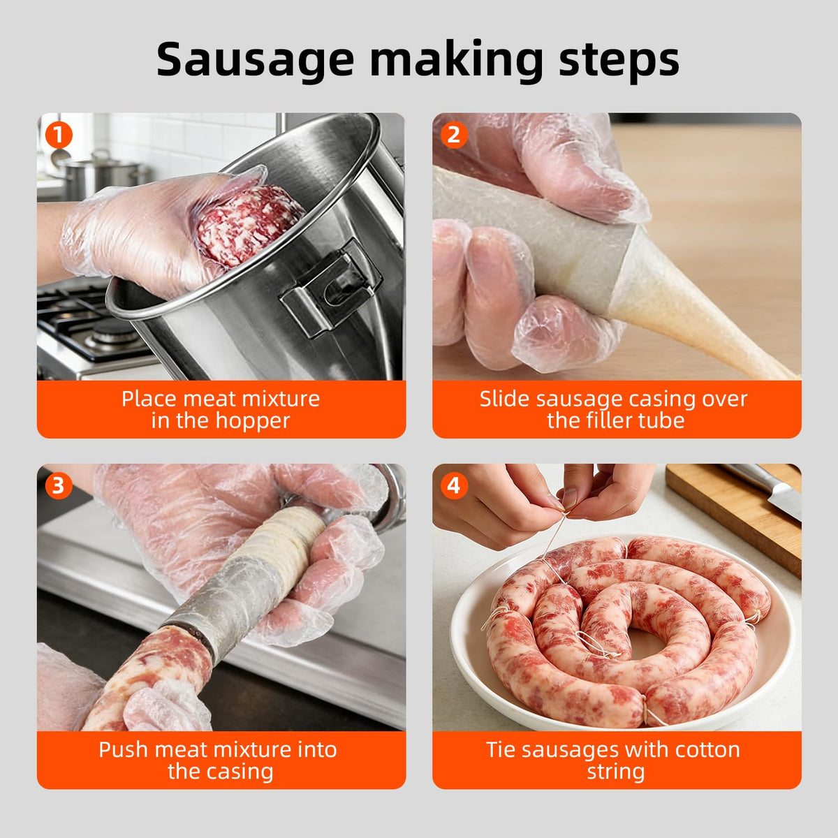 11LBS/5L Vertical Sausage Stuffer F604