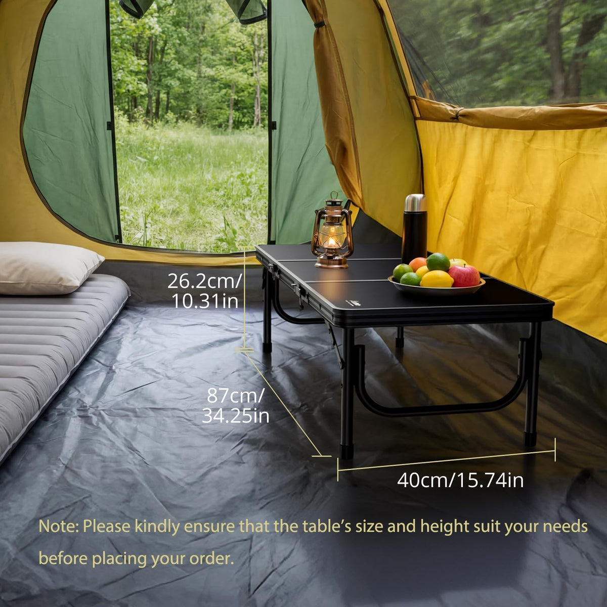 Black Folding Picnic Table M198062