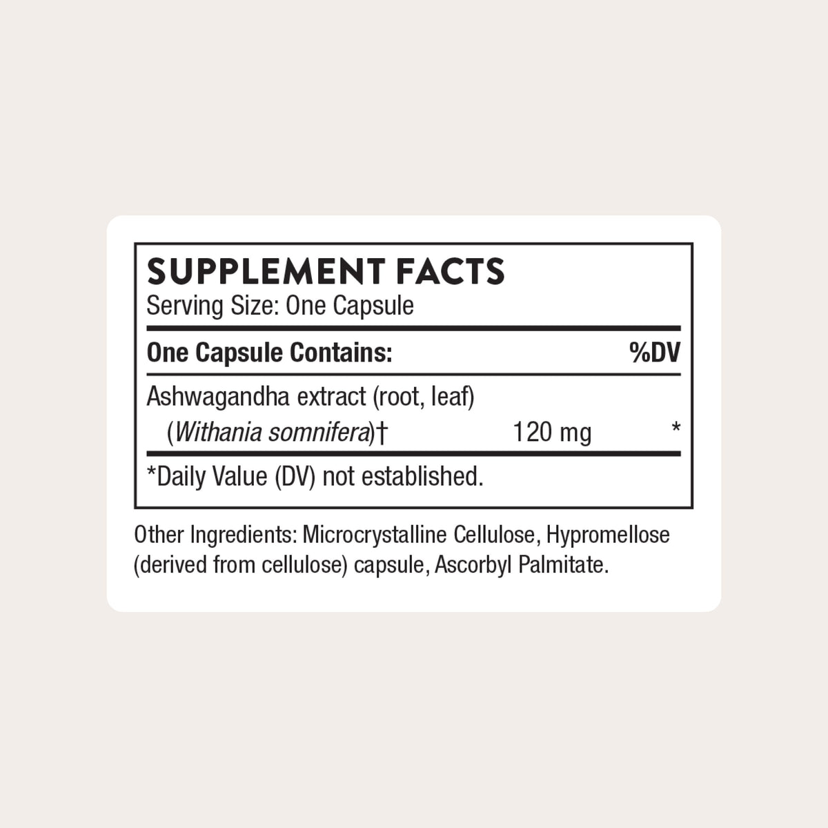 Ashwagandha Extract 30 Capsules V96132