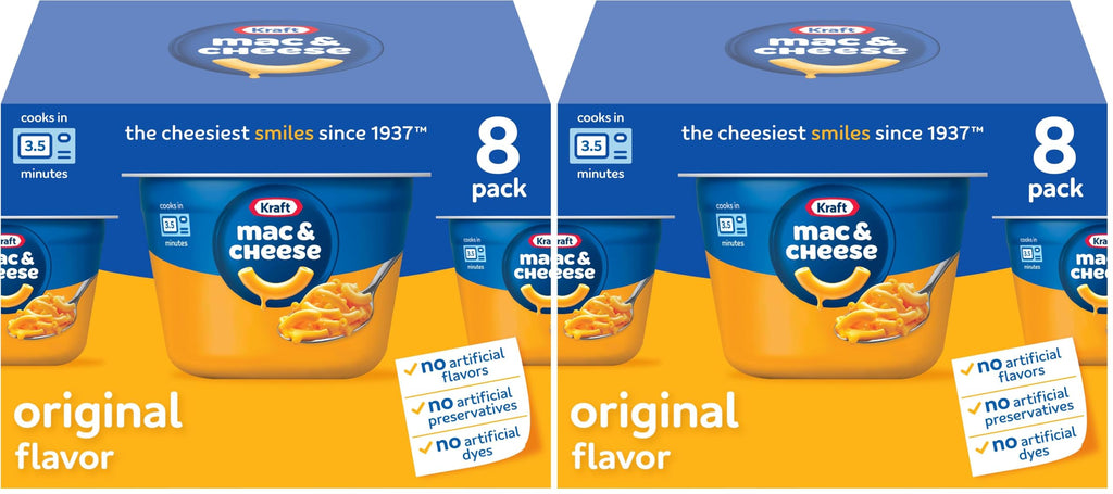 Microwavable Macaroni and Cheese Cups 8 ct F361
