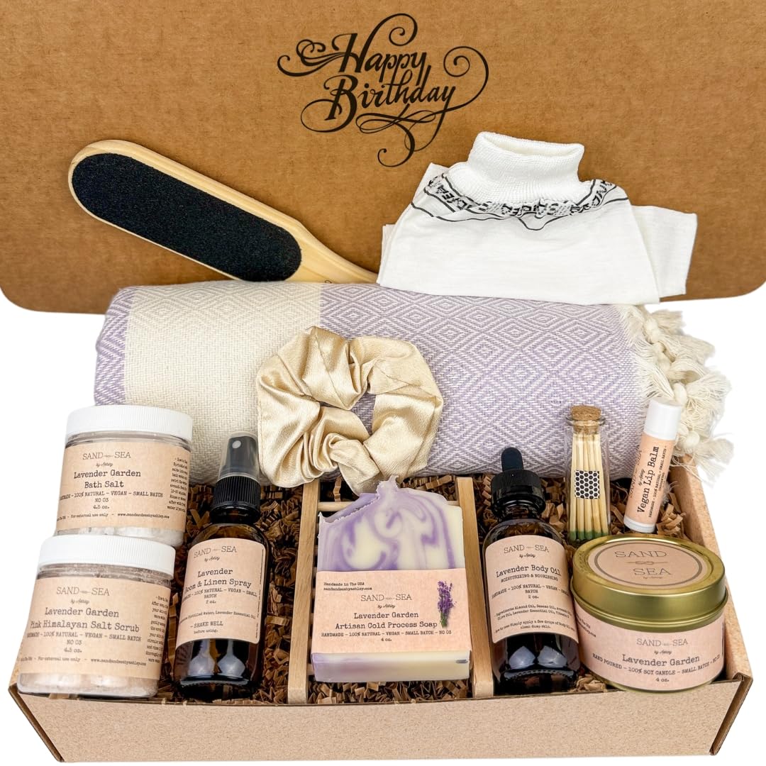 Handmade Lavender 13 Pc Spa Gift Basket H56352