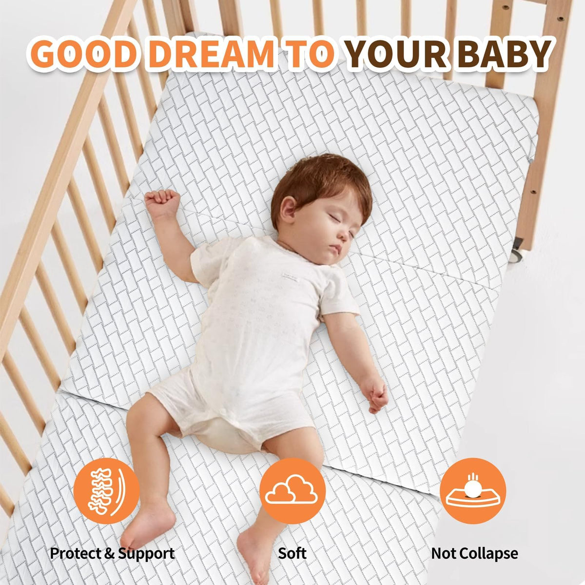 Pack N Play Mattress Trifold Memory Foam I31650