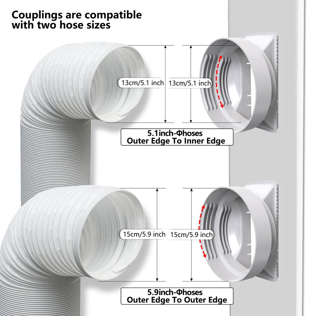 105" Sliding Door AC Vent Kit with Screen Net X58338