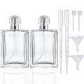 2 Pack 100ml Refillable Glass Spray Bottles Z6603