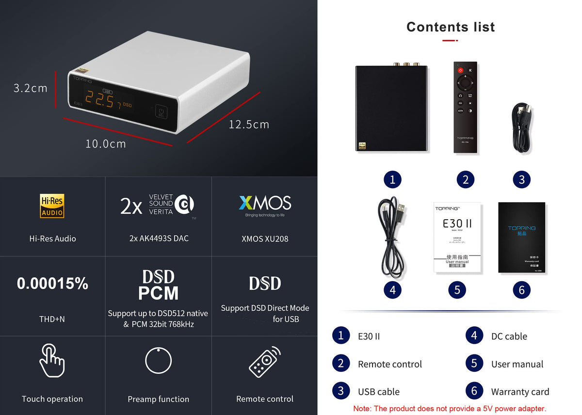 Black DAC Preamp Audio Decoder B12941