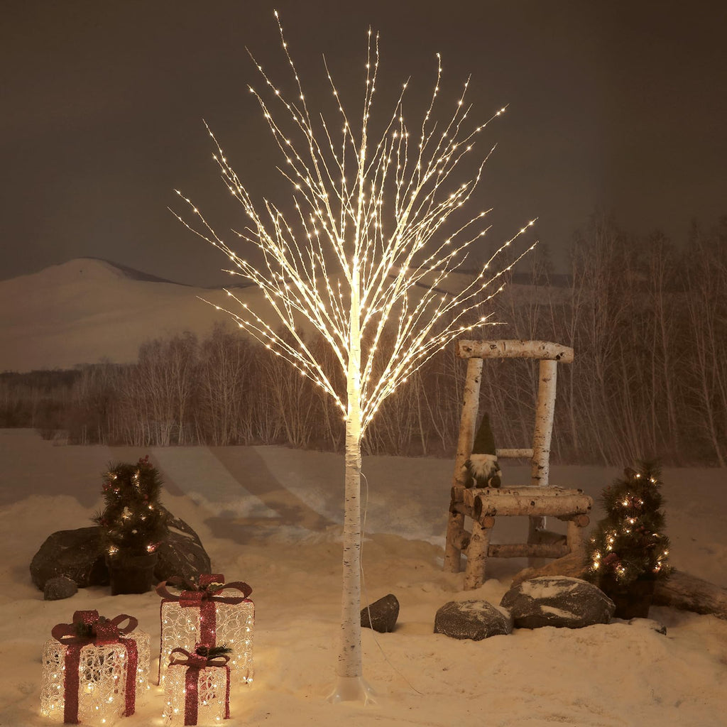 6FT Lighted Birch Tree I1716