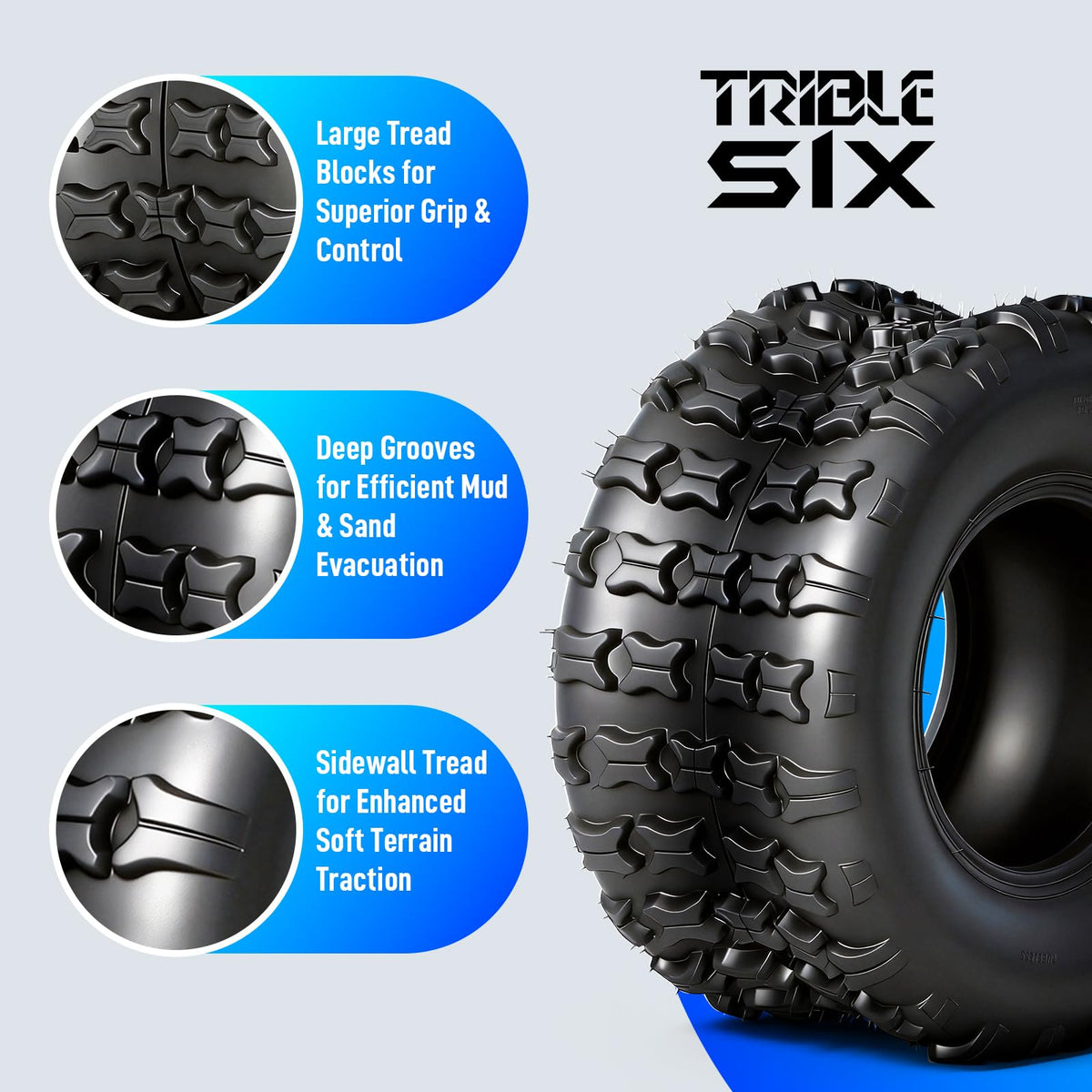 18x9.5-8 All-Terrain ATV/UTV Tires Set of 2 O54921