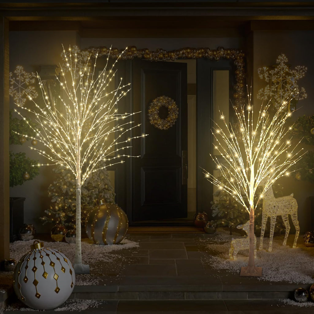 6FT Lighted Birch Tree I1716