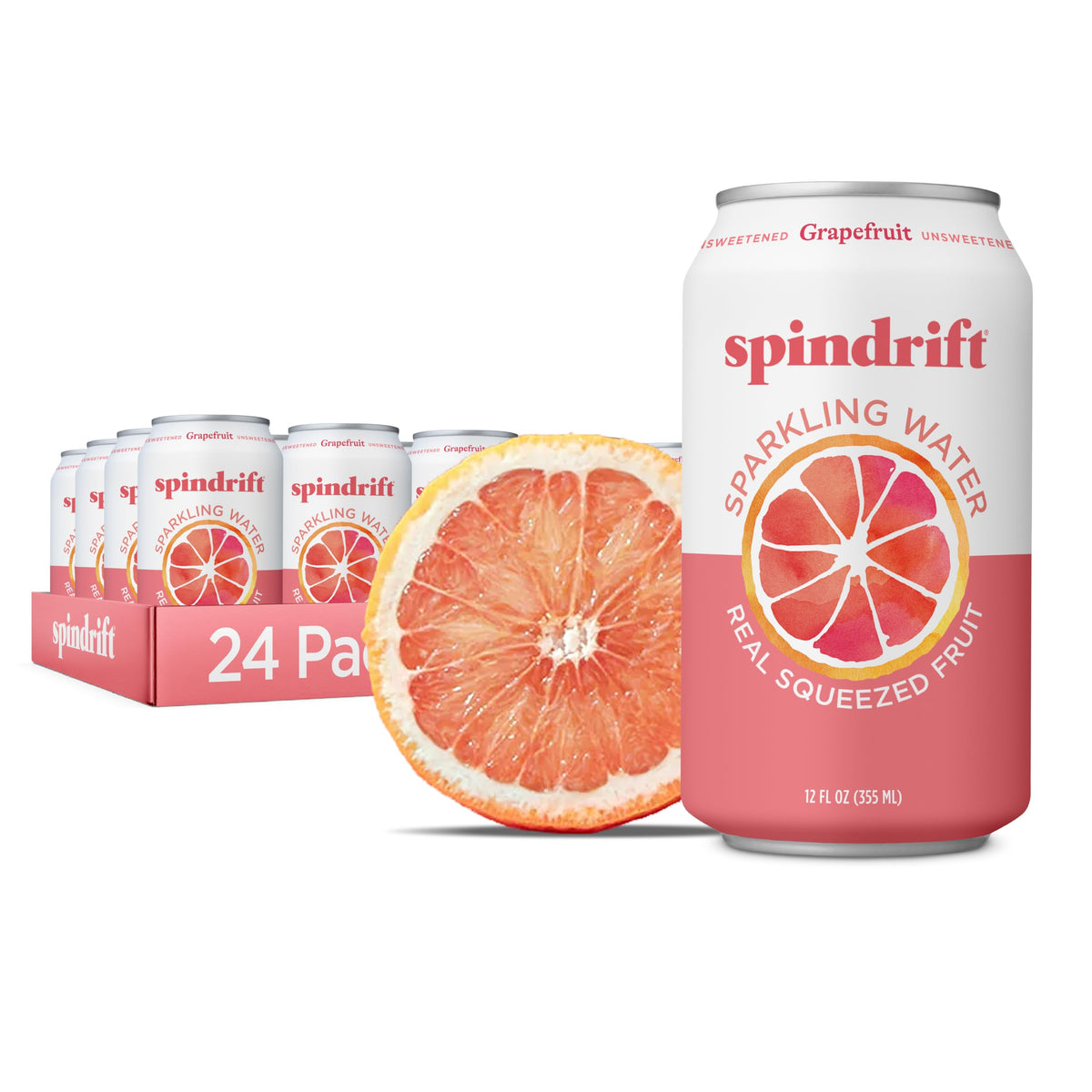Grapefruit Flavored Sparkling Water 12 Fl Oz (Pack of 24) J965047