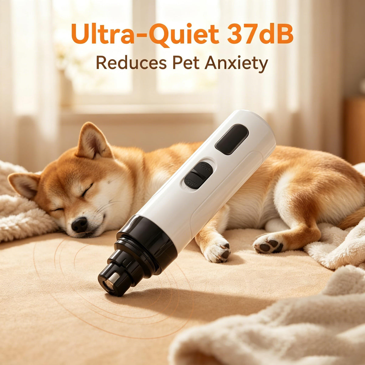 Quiet Pet Nail Grinder, 2 Replacement Heads O830655