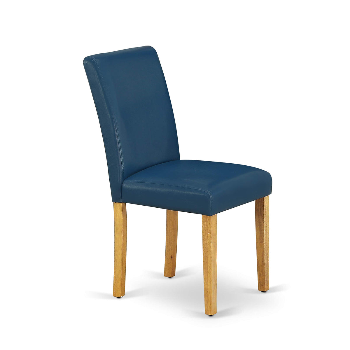 5 Piece Oak Dining Set with Dropleaf Table and 4 Blue Chairs X37311