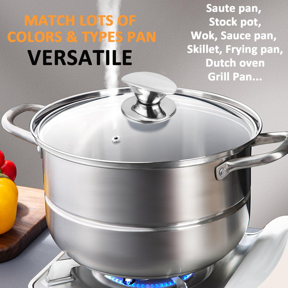 Tempered Glass Lid for Cookware, 12.6 In T427636