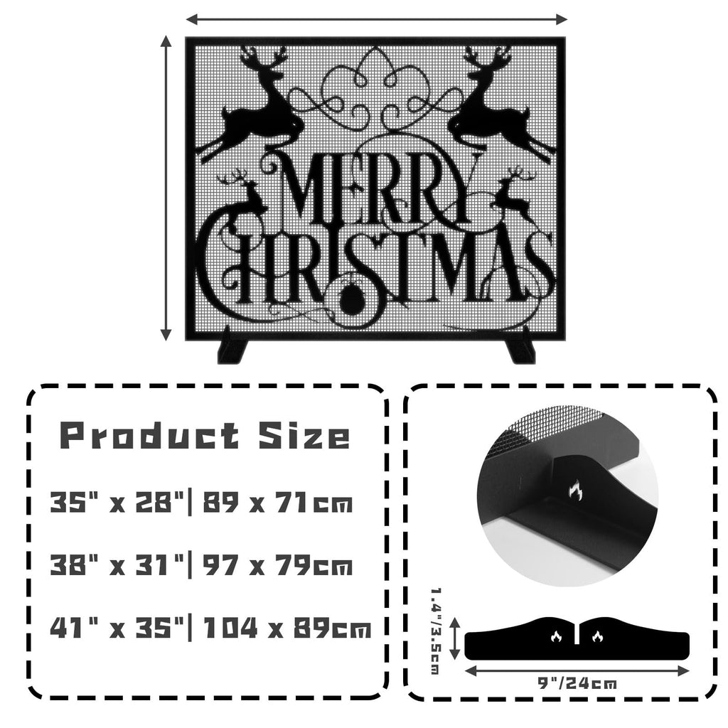 Christmas Fireplace Screen M622712