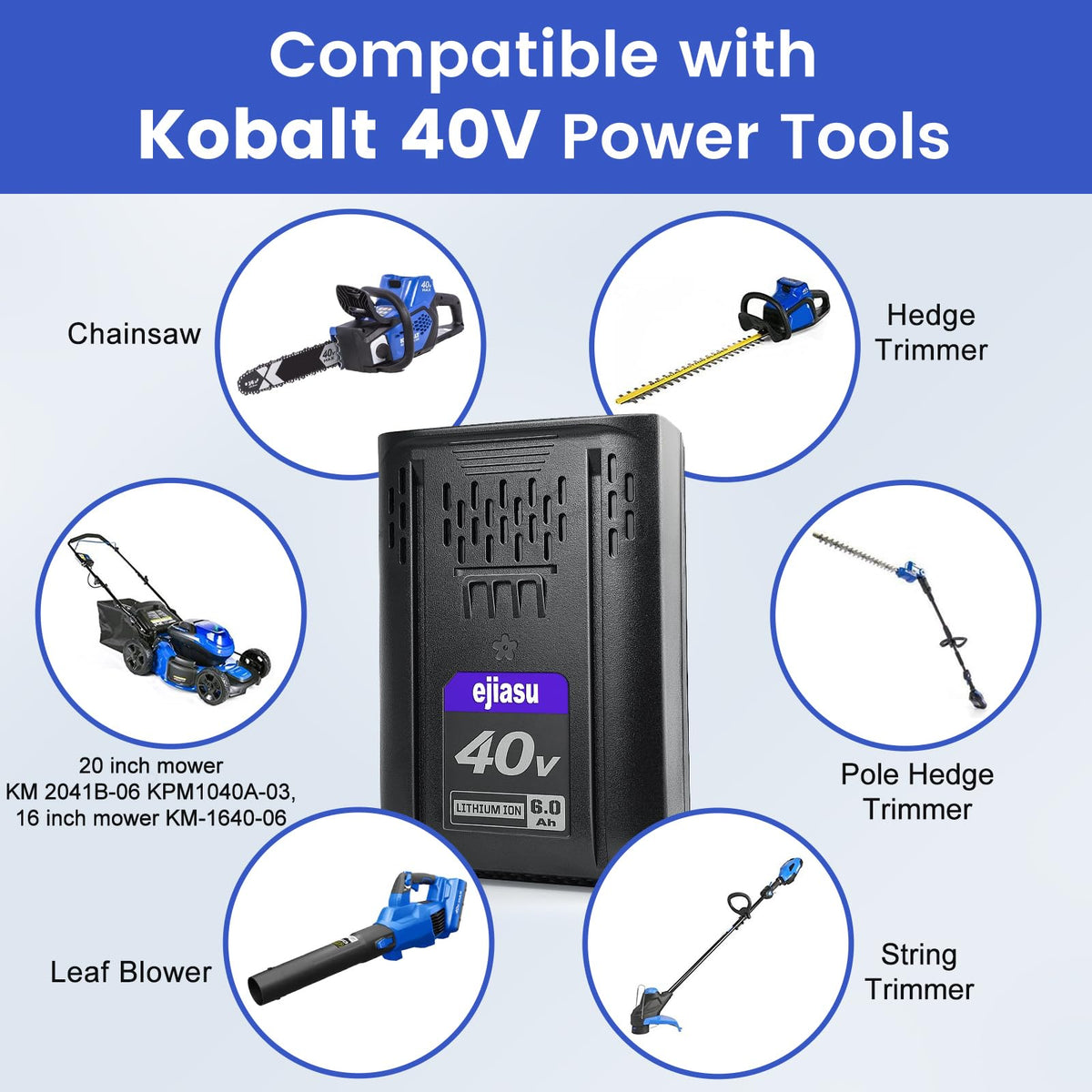 40V 6.0Ah Battery Replacement Y610