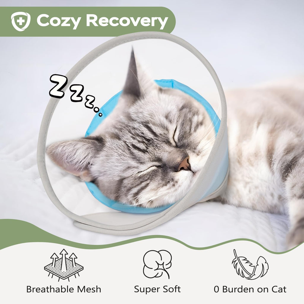 Soft Waterproof Mesh Cat Recovery Cone Collar R9929