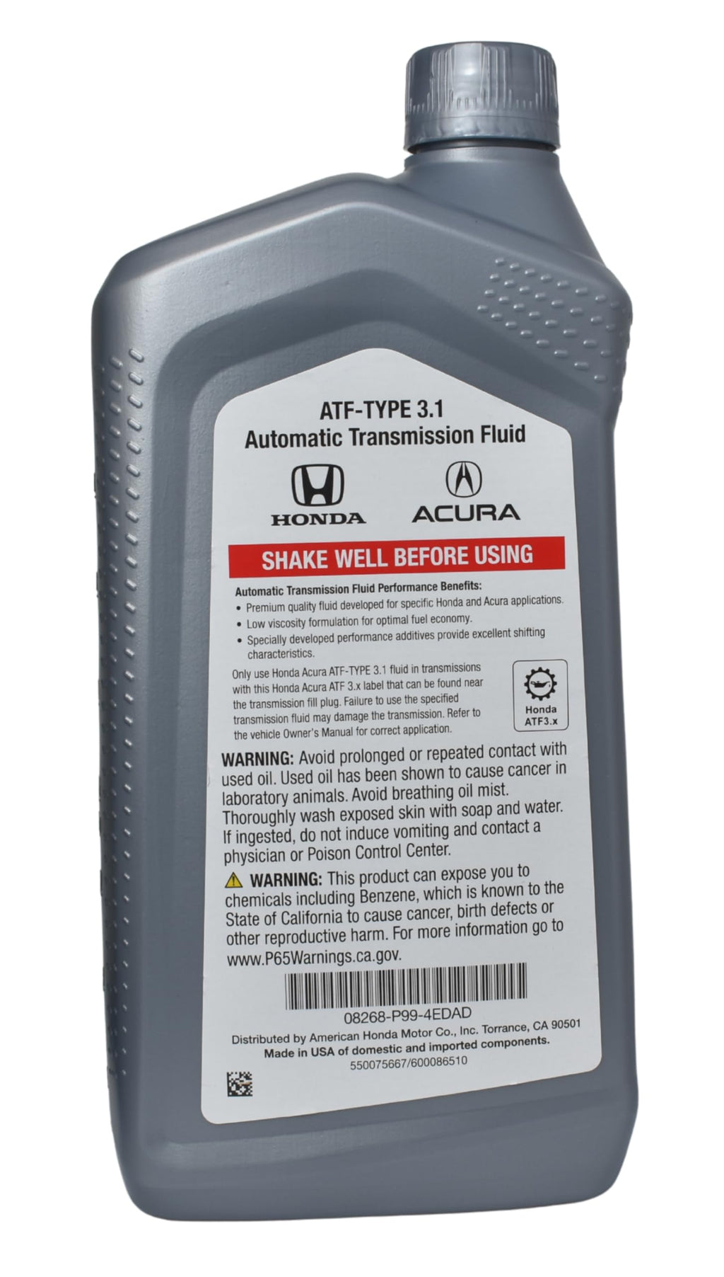 Automatic Transmission Fluid 1 Quart A1914