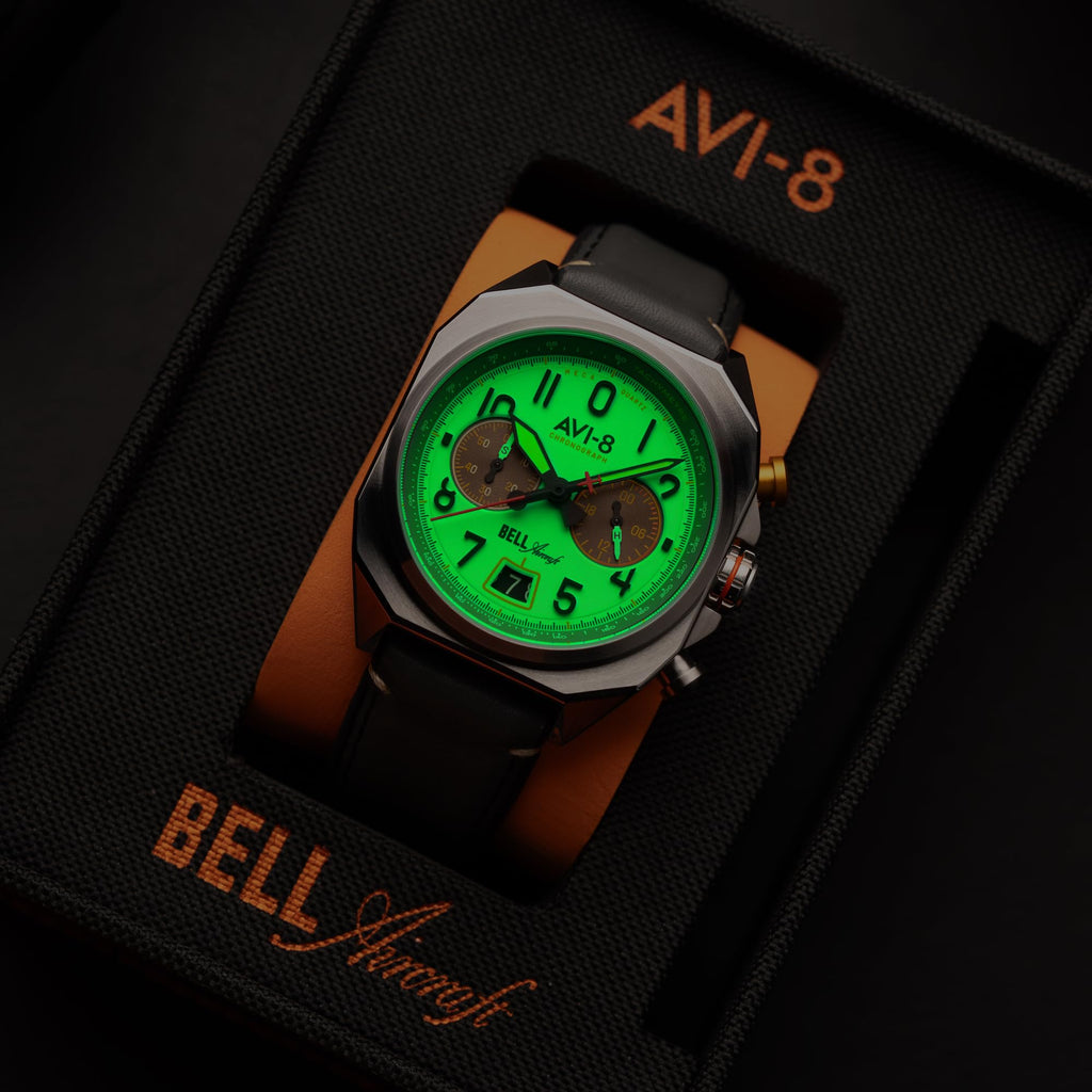 41mm Chronograph Watch with Leather Strap S10839