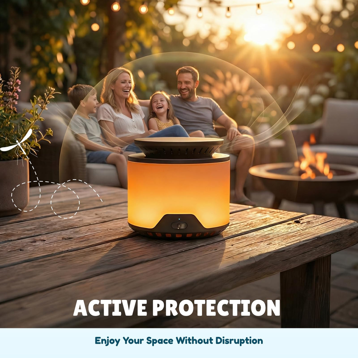 Rechargeable Mosquito Repeller 2 Pack with Citronella Geraniol Peppermint Refills J1016