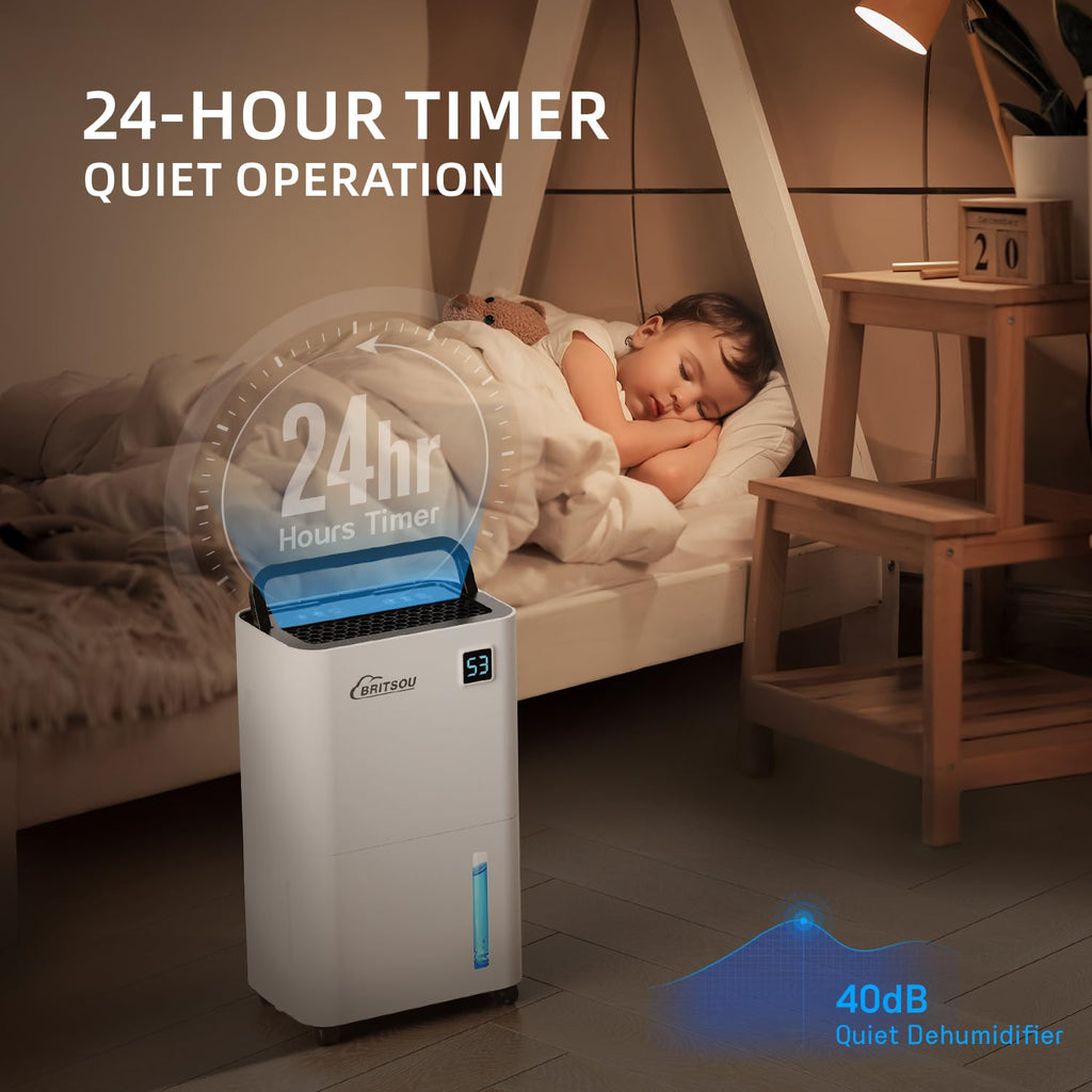 50 Pints Dehumidifier with Drain Hose J5153