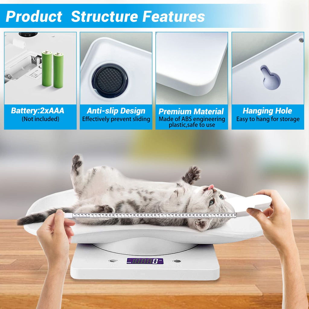 Pet Scale 33lb Capacity with Tape Measure Q871
