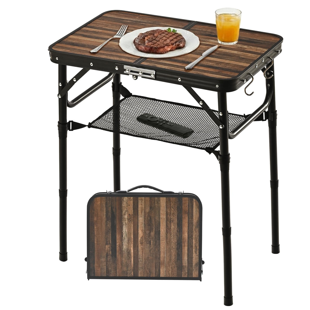 Folding Adjustable Height TV Tray Table R373568