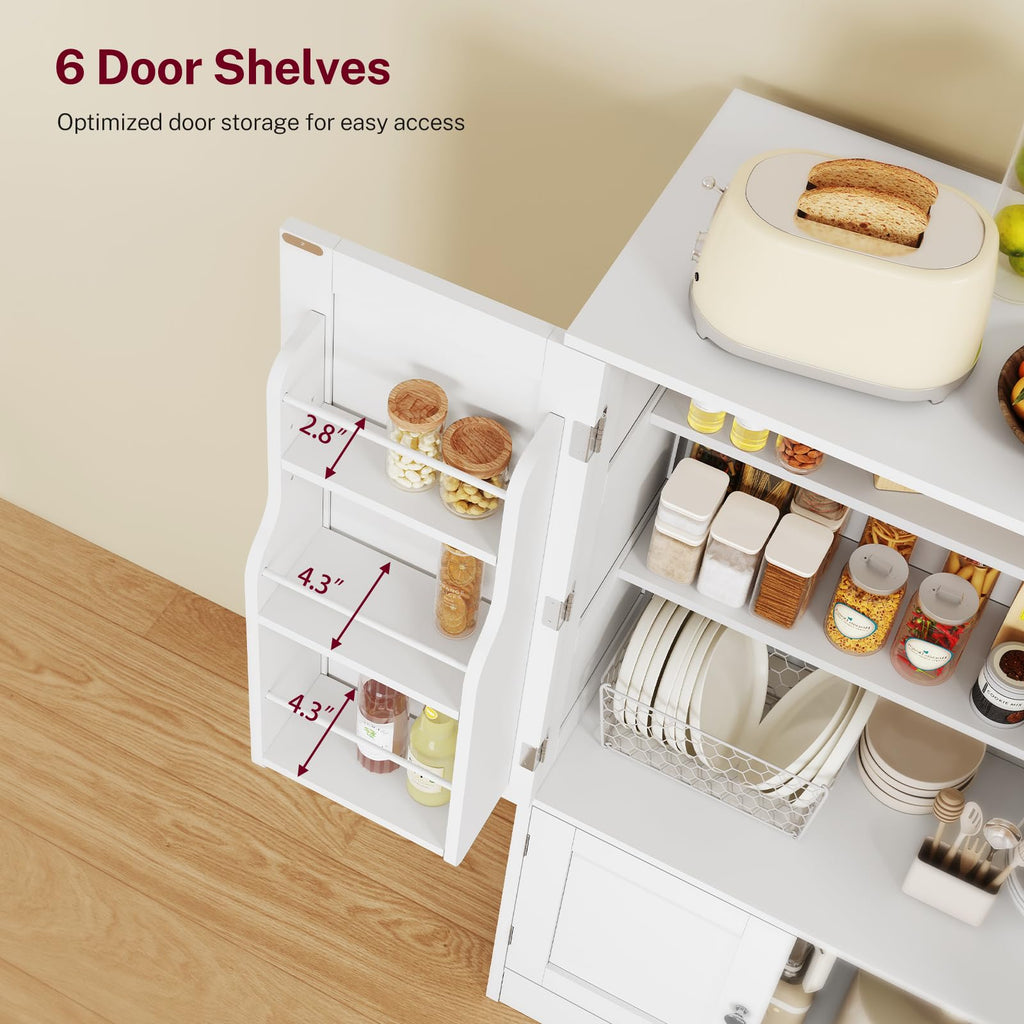 43”H Pantry Cabinet with 4 Doors Y502429