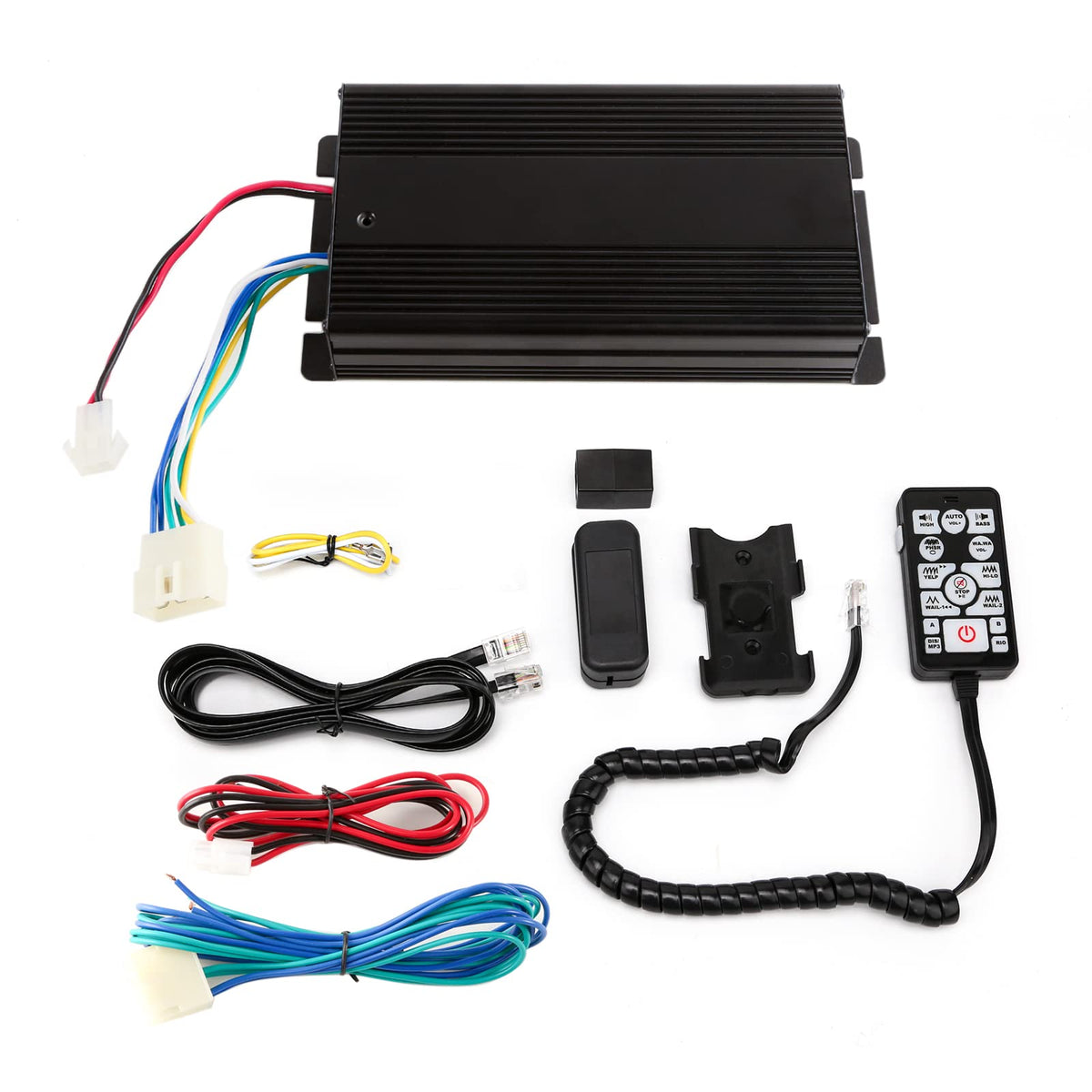 12V 400W 37 Tones Warning Emergency Siren PA System L8708