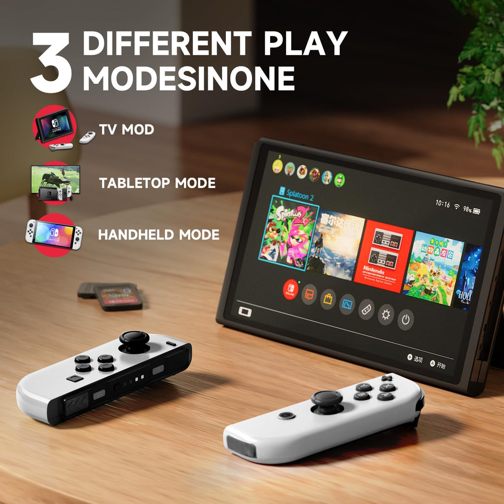 Nintendo Switch OLED Model with White Joy-Con and 32GB Micro SD Card C341440