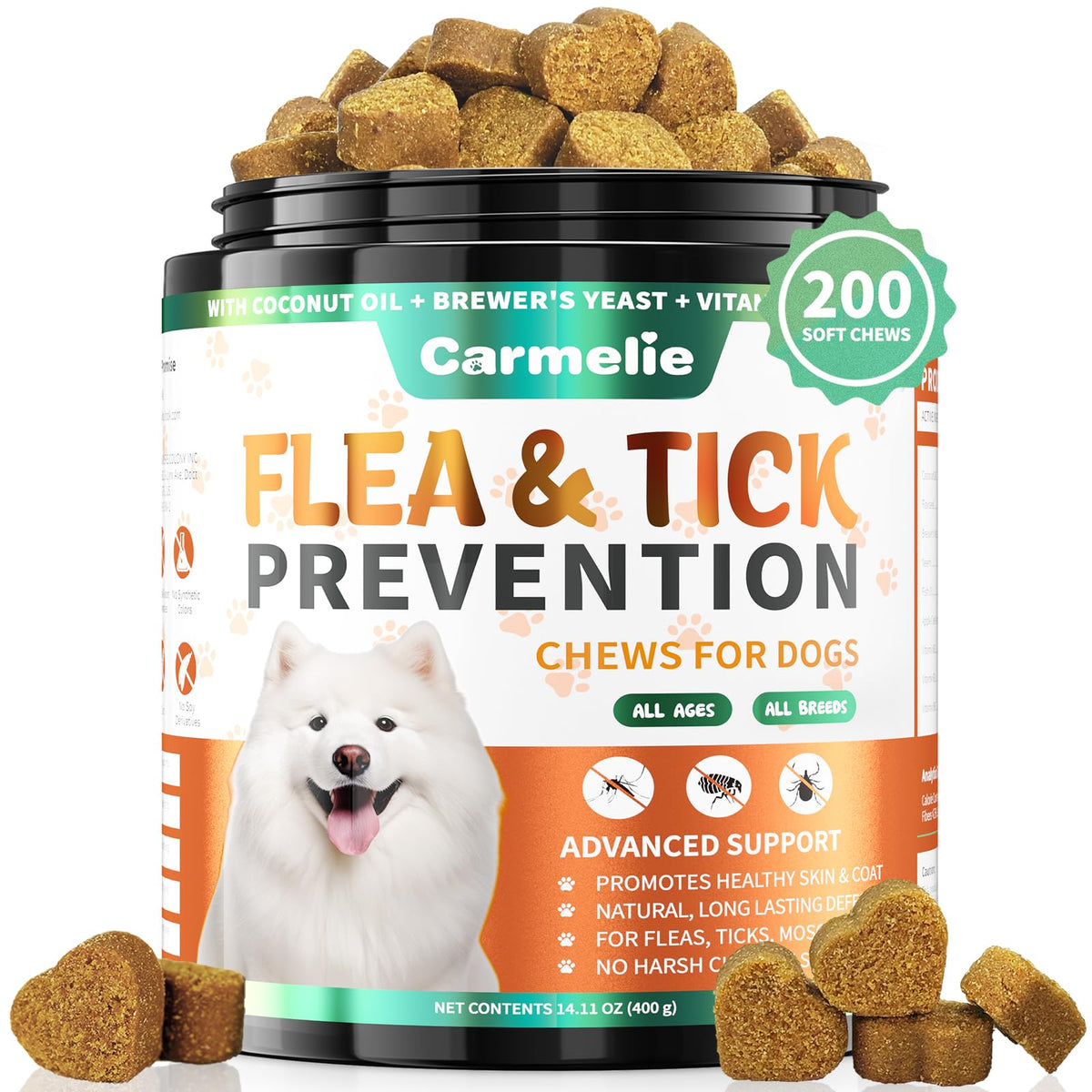 Flea and Tick Prevention for Dogs Chewables 200 Ct D229180