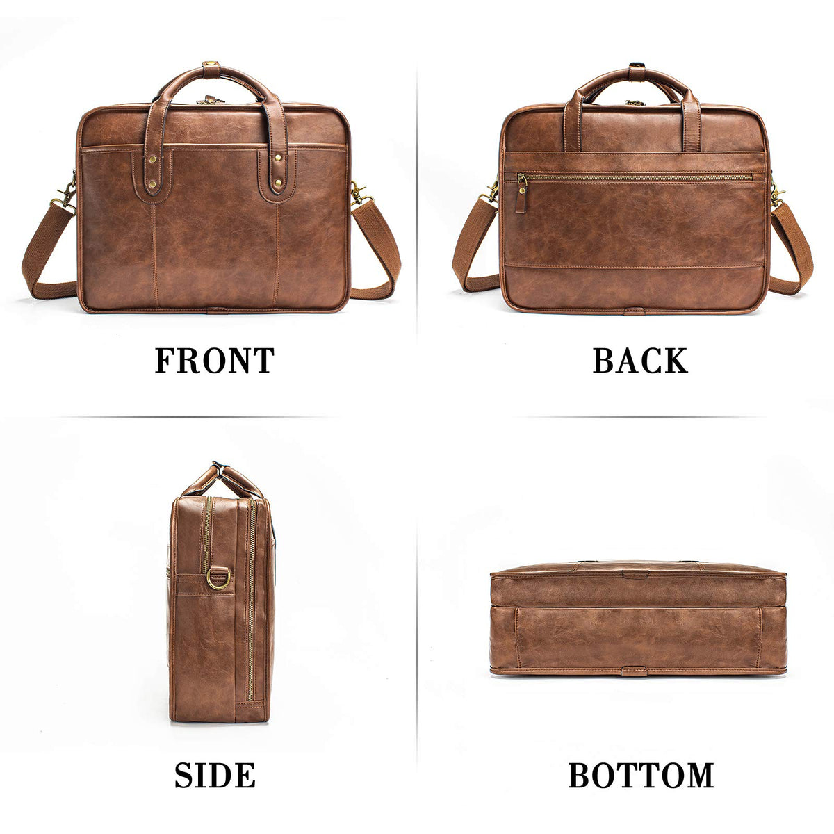 Leather 15.6 Inch Laptop Messenger Bag L5034