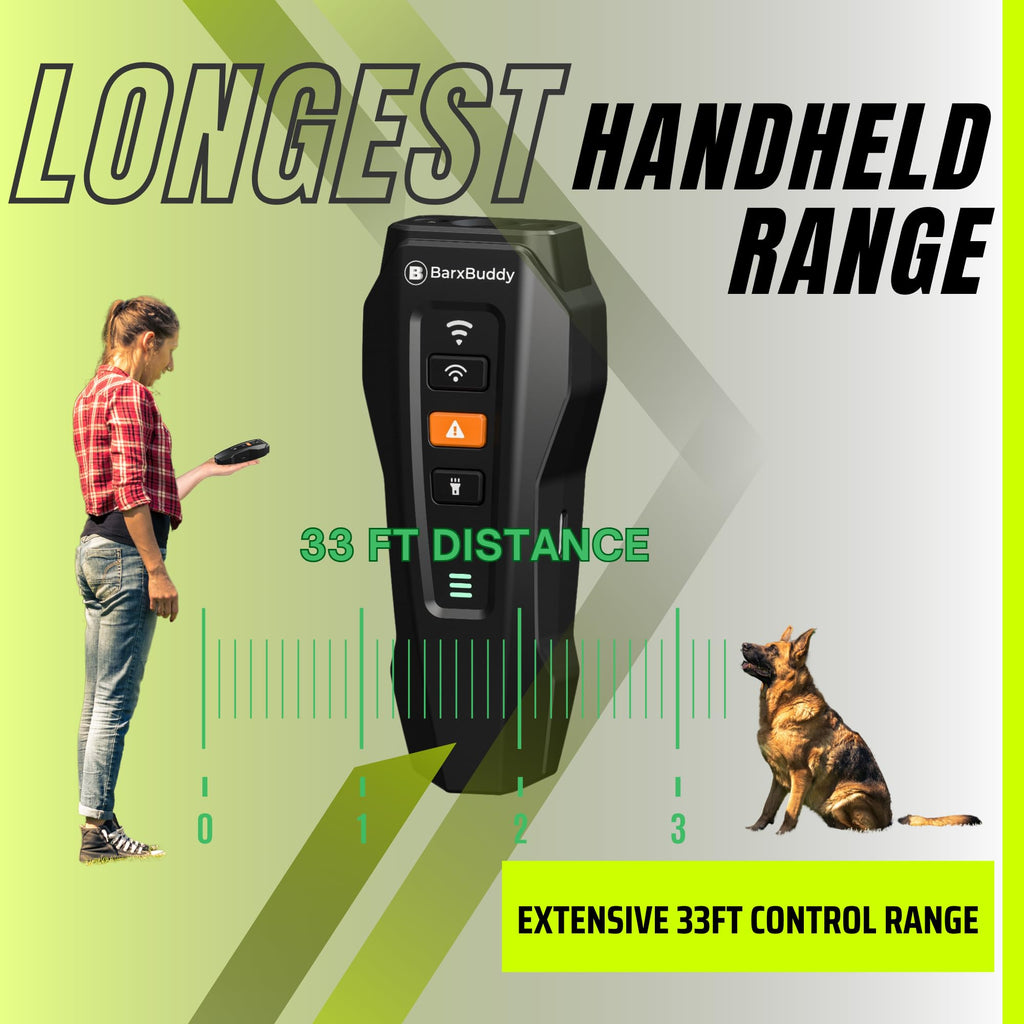 Long Range Ultrasonic Rechargeable Anti Bark Device for Dogs (Black) V539