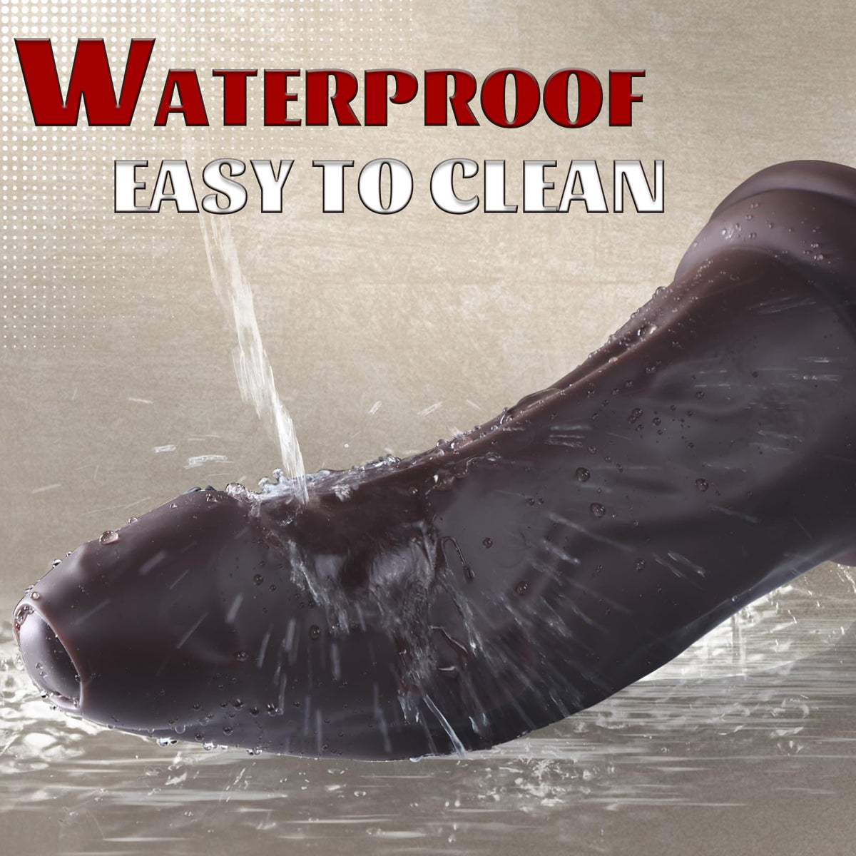 13 Inch Dual Density Silicone Dildo with Suction Cup F29394