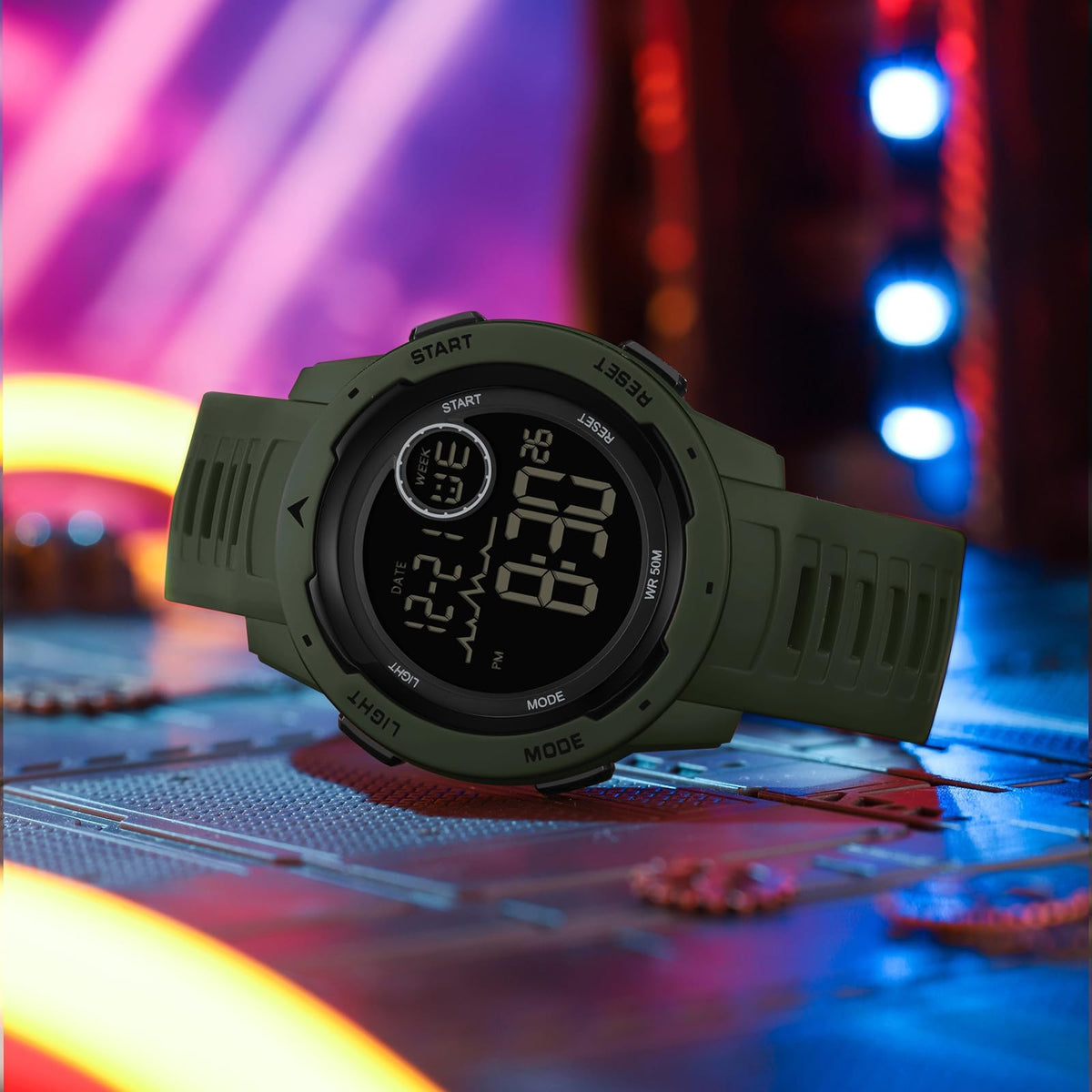 Men's Digital Waterproof Sports Watch Q60265