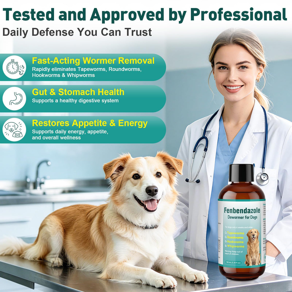 Dog Dewormer Liquid 100ml B852