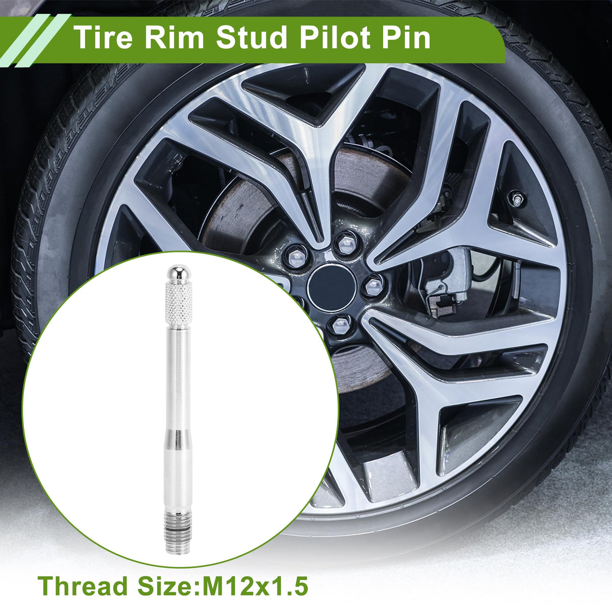 M12x1.5 120mm Stainless Steel Wheel Alignment Pin S1887