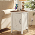 Side Table with Charging Station and Storage Cabinet K98287