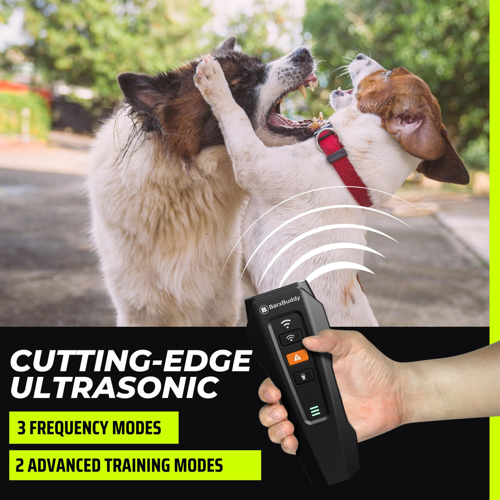 Long Range Ultrasonic Rechargeable Anti Bark Device for Dogs (Black) V539