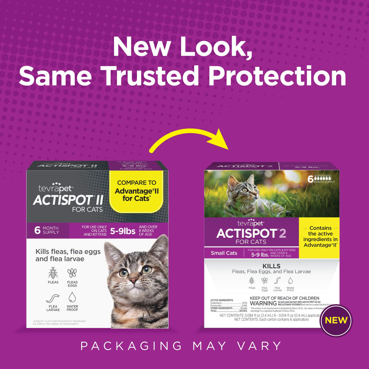 Flea Treatment for Small & Medium Cats 5-9 lbs, 6 Doses U8872